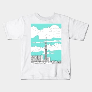 Tokyo Sky Tree Kids T-Shirt